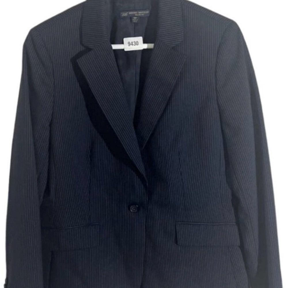 Brooks Brothers Navy Pinstripe Blazer
